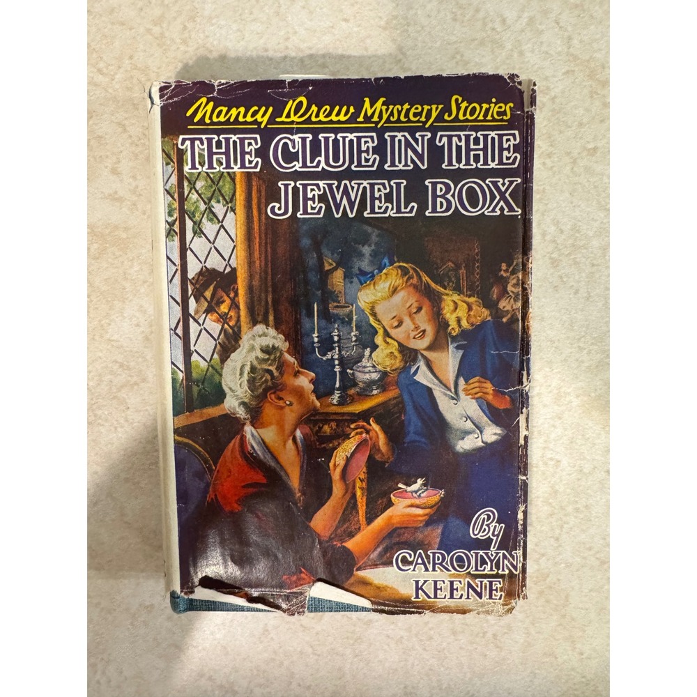Nancy Drew Mystery Stories The‎ Clue in the Jewel Box Carolyn Keene Vintage 1943